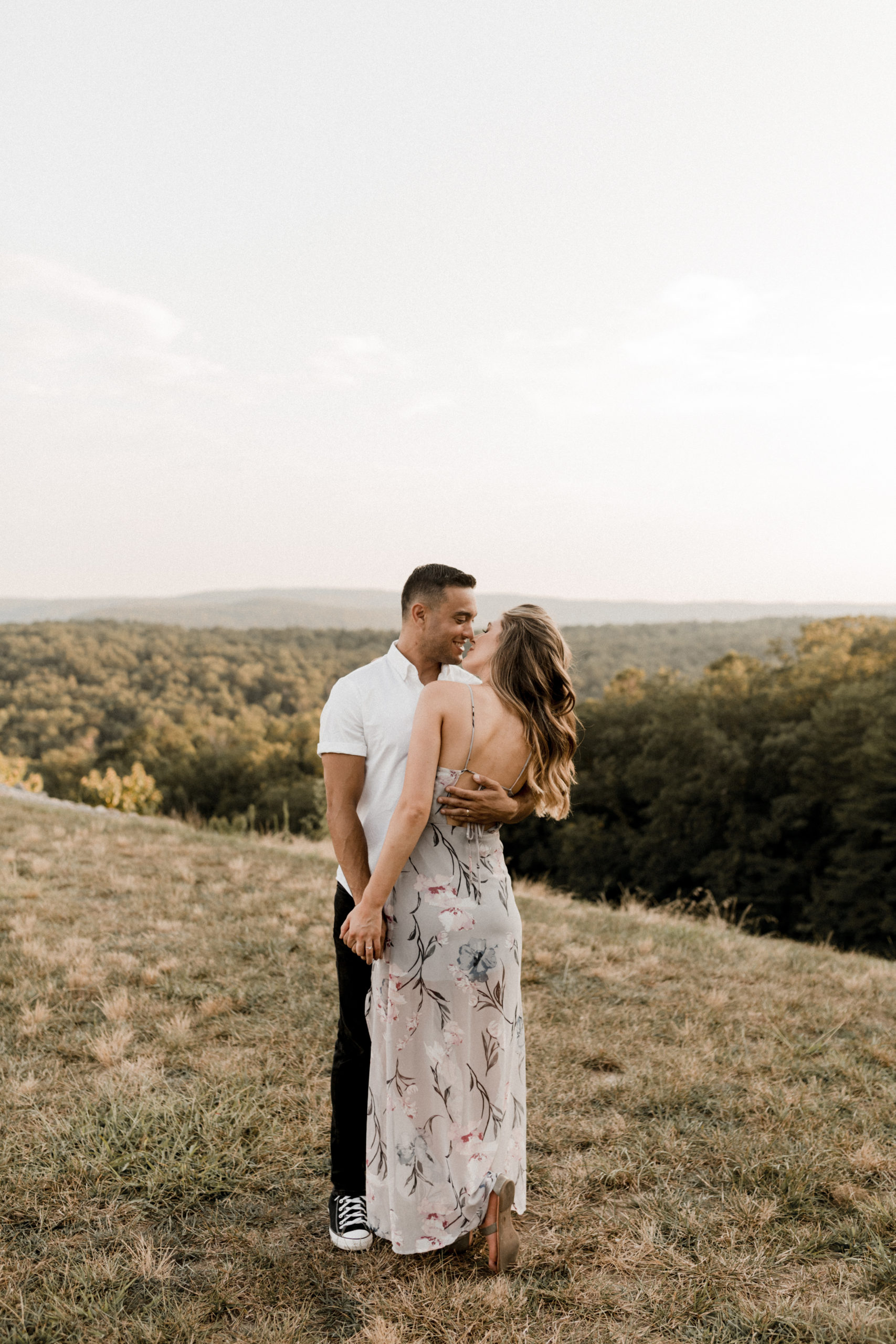 Engagement session on Raccoon Mountain, Tennessee